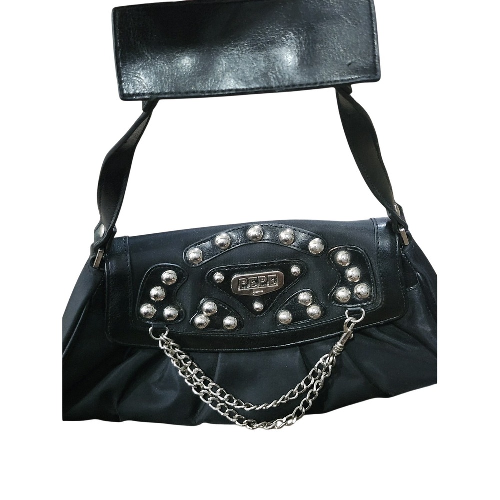 Pepe Jeans Y2K Purse Small Black Studded Goth Vintage London Rare Streetware Bag